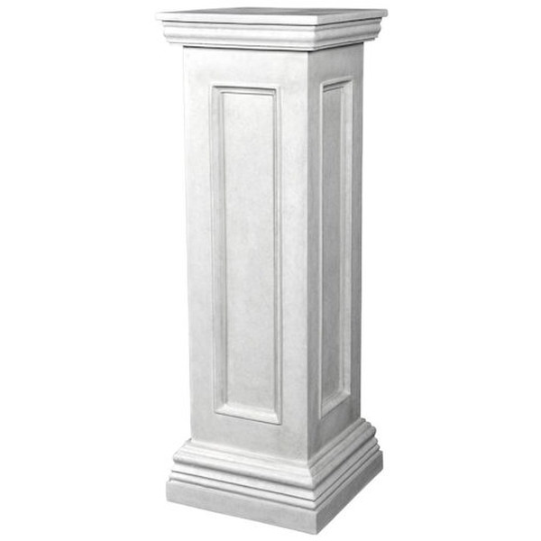 classical British architecture column squared pedestal for displaying art
